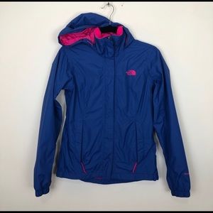 North Face windbreaker with hood rain jacket XS